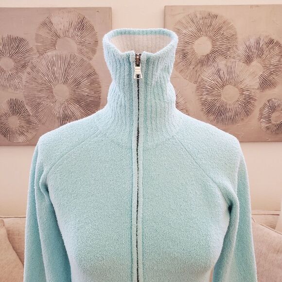 Banana Republic Terry Cloth Turtleneck Jacket Sz Sm - Picture 2 of 12